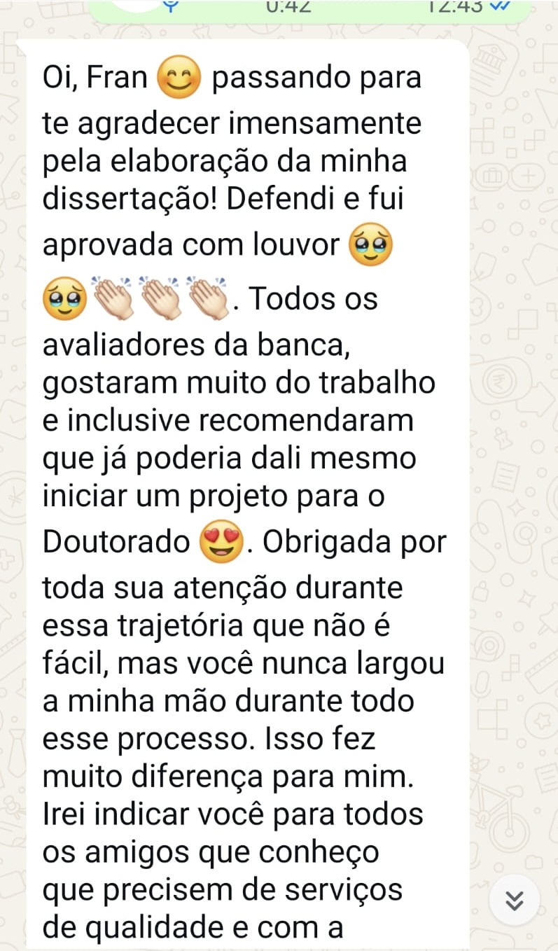 Depoimento de Cliente